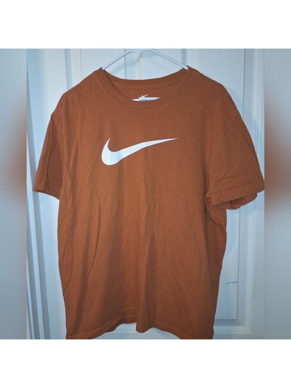 Nike Mens T-Shirt Rust Orange Large